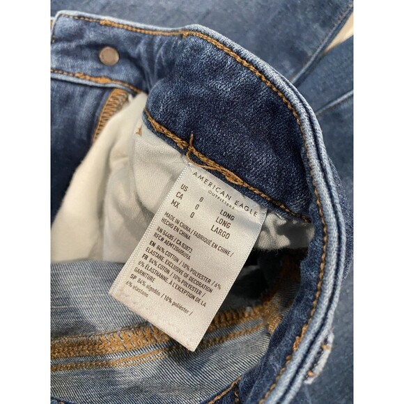 American Eagle Jeggings Jeans Women 0 Long/Tall Stretch Norm Travel Minimalist - Picture 3 of 7